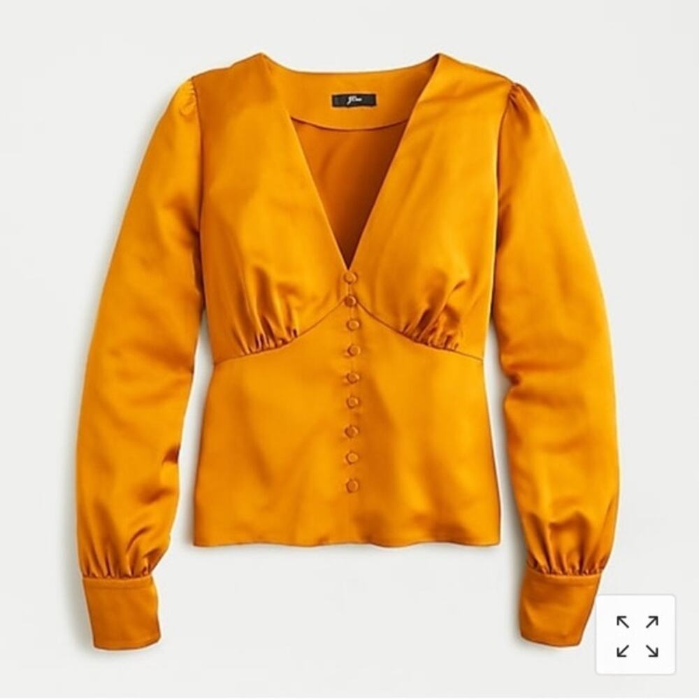 J. Crew Mustard Yellow Blouse